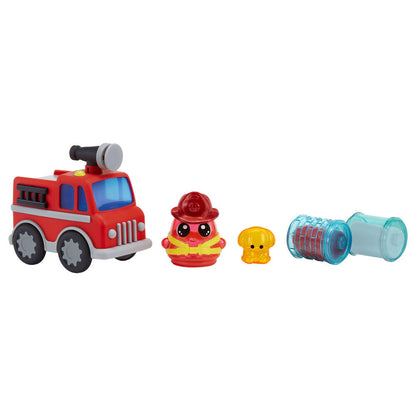 Set DohKins con camión de bomberos, bombero, masa moldeable y accesorios - 4
