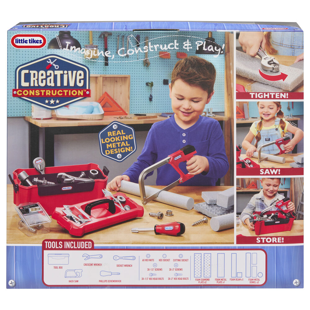Kit Creative Construction de LITTLE TIKES con caja de herramientas y accesorios - 4