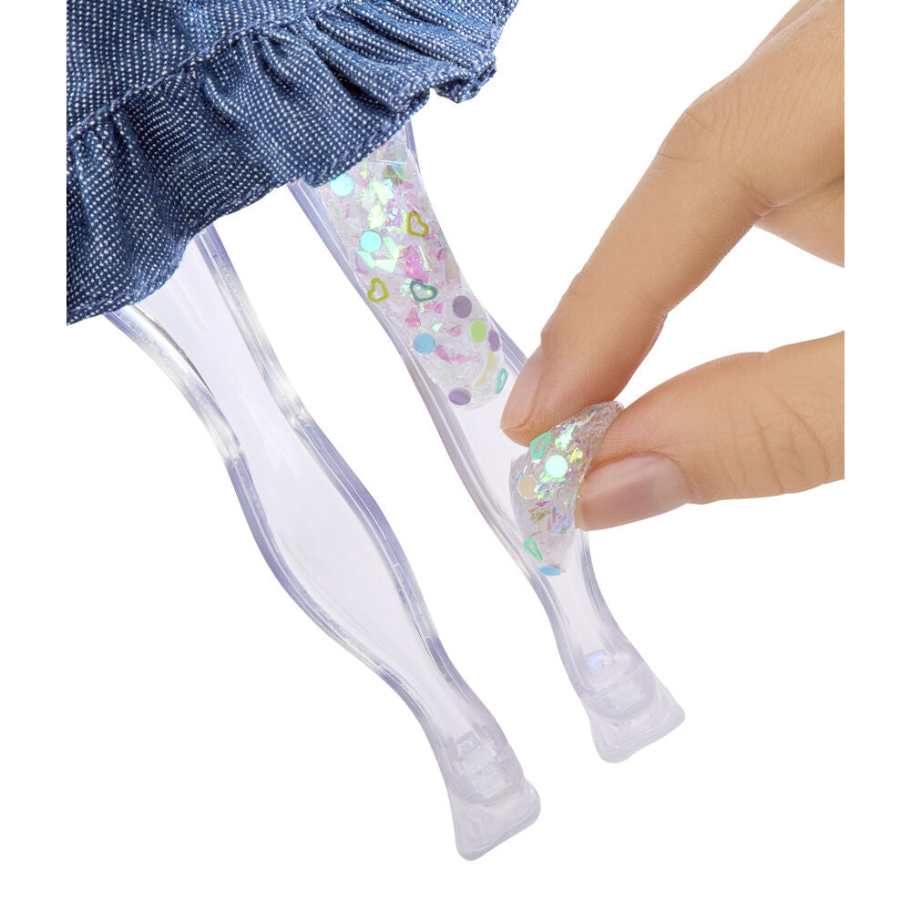 Muñeca Skyler Rainbow High con slime, purpurina y criatura azul - 5