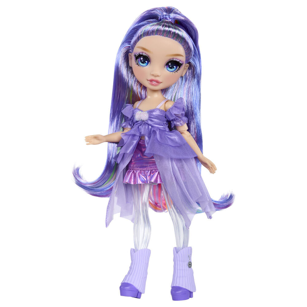 Muñeca Violet Rainbow High con slime, purpurina y piernas mágicas - 5