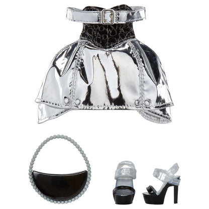 Muñeca Luna Madison de Shadow High con conjunto negro y plateado - 6
