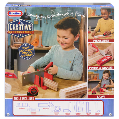 Kit de herramientas Creative Construction de LITTLE TIKES con sierra, cinta métrica y piezas de espuma - 6