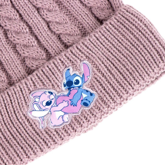 Set de gorro y guantes malva de Stitch Disney - 4