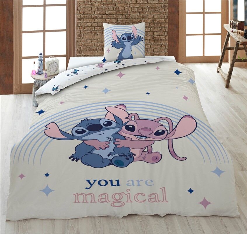 Funda nórdica Disney de Stitch y Angel para cama de 90 cm - 2
