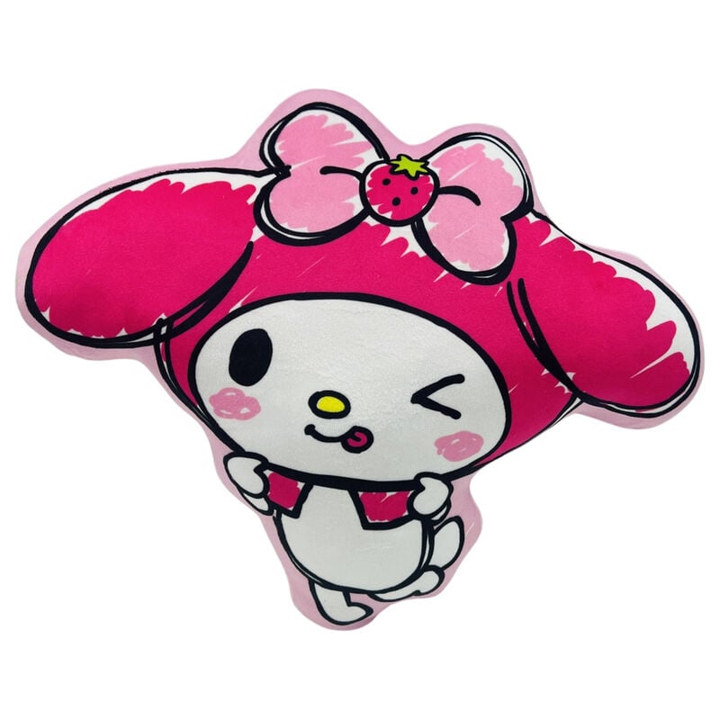 Cojín 3D rosa de My Melody SANRIO con gran lazo