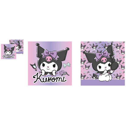 Cojín cuadrado de Kuromi SANRIO en tonos rosa y lila - 3