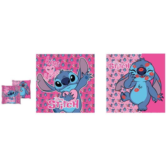 Cojín rosa de Disney Stitch con estampado Kiss Love - 2
