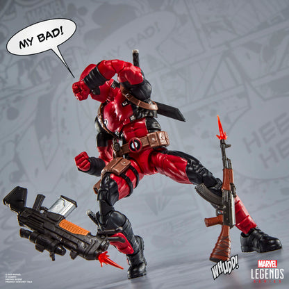 Figura articulada de Deadpool Marvel Legends con accesorios y figura de Doop - 2