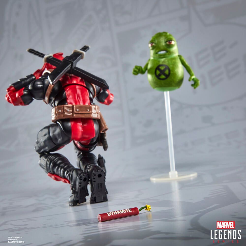 Figura articulada de Deadpool Marvel Legends con accesorios y figura de Doop - 6