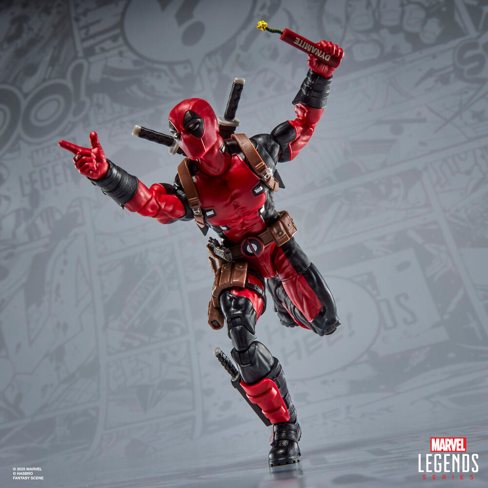 Figura articulada de Deadpool Marvel Legends con accesorios y figura de Doop - 10