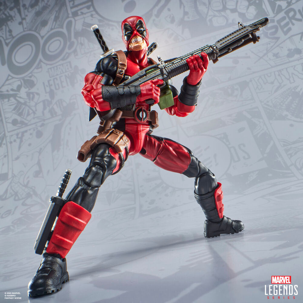 Figura articulada de Deadpool Marvel Legends con accesorios y figura de Doop - 11