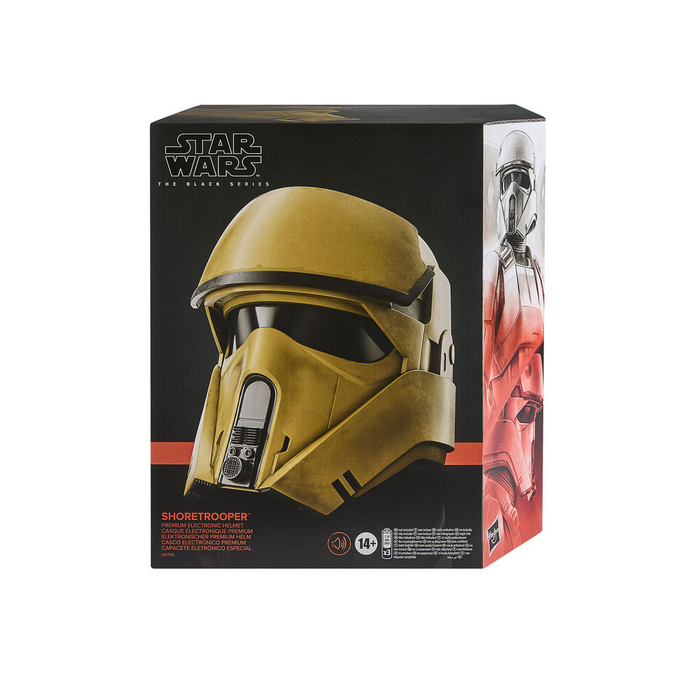 Casco electrónico Shoretrooper de Star Wars en tonos arena - 11