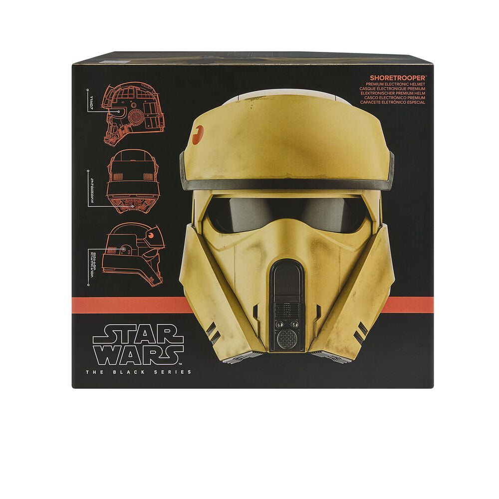 Casco electrónico Shoretrooper de Star Wars en tonos arena - 9