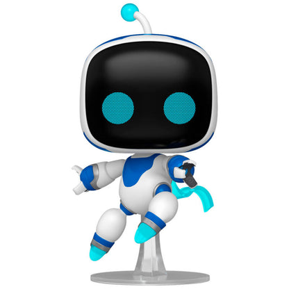 Figura Funko POP! de Astro Bot en blanco y azul con detalles turquesa