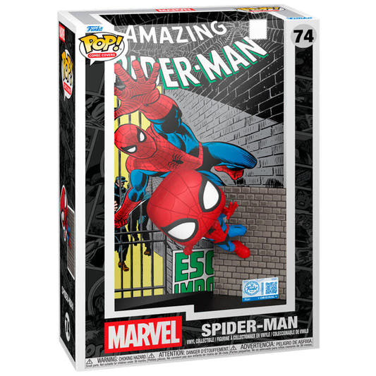 Figura FUNKO POP! Comic Cover de Spider-Man con portada de Amazing Spider-Man