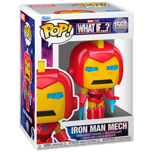Figura Funko POP! Marvel What If...? Iron Man Mech roja y amarilla - 2