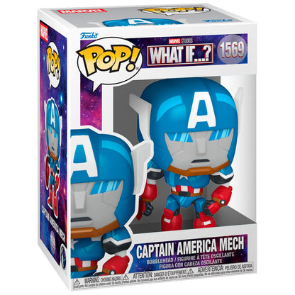 Figura Funko POP! Capitán América Mech de Marvel What If..? - 2