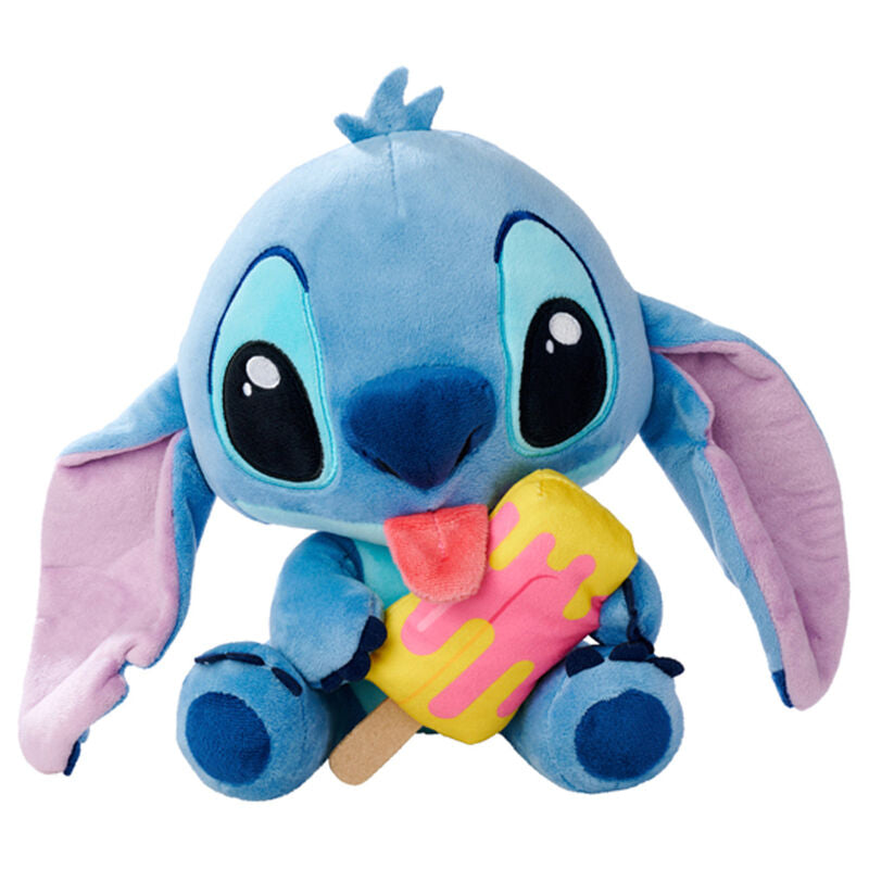 Peluche Stitch Disney azul con polo de colores