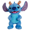 Peluche de Stitch Disney con astas de reno y diadema roja