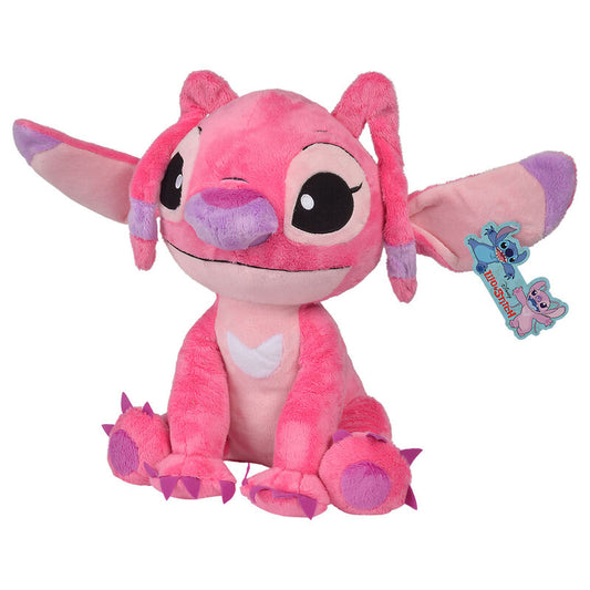 Peluche rosa de Angel de Stitch Disney sentado - 2