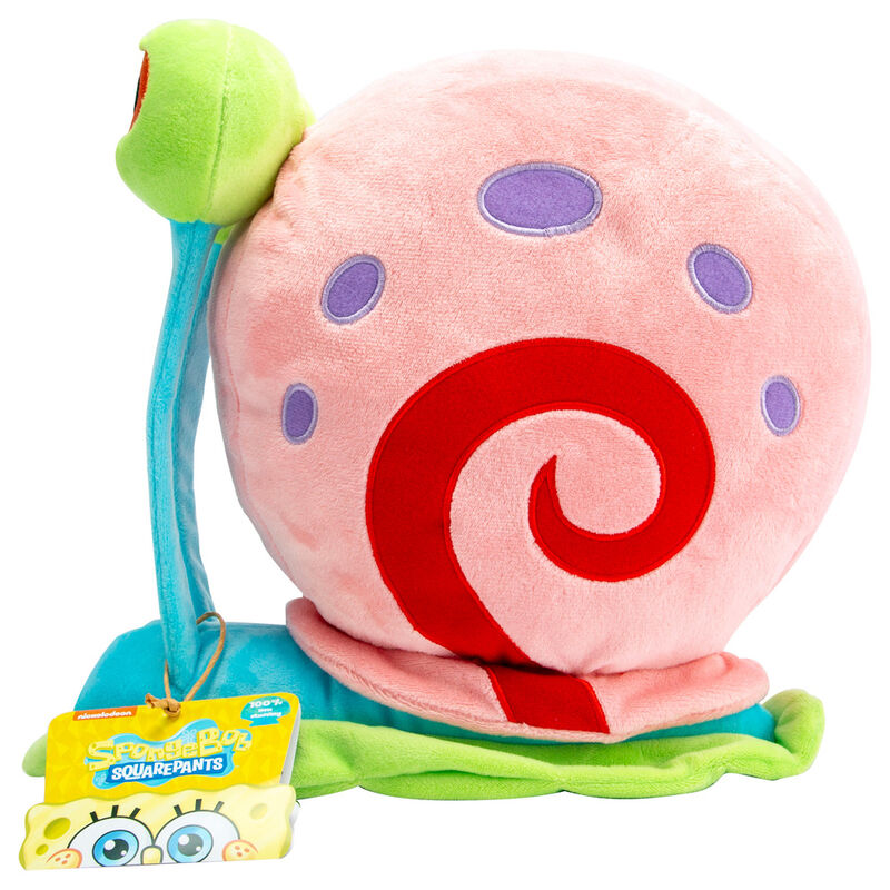 Peluche de Gary de Bob Esponja con concha rosa y ojos verdes - 3