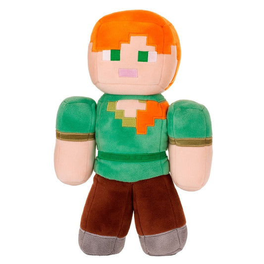 Peluche de Alex de Minecraft de 30 cm con camiseta verde