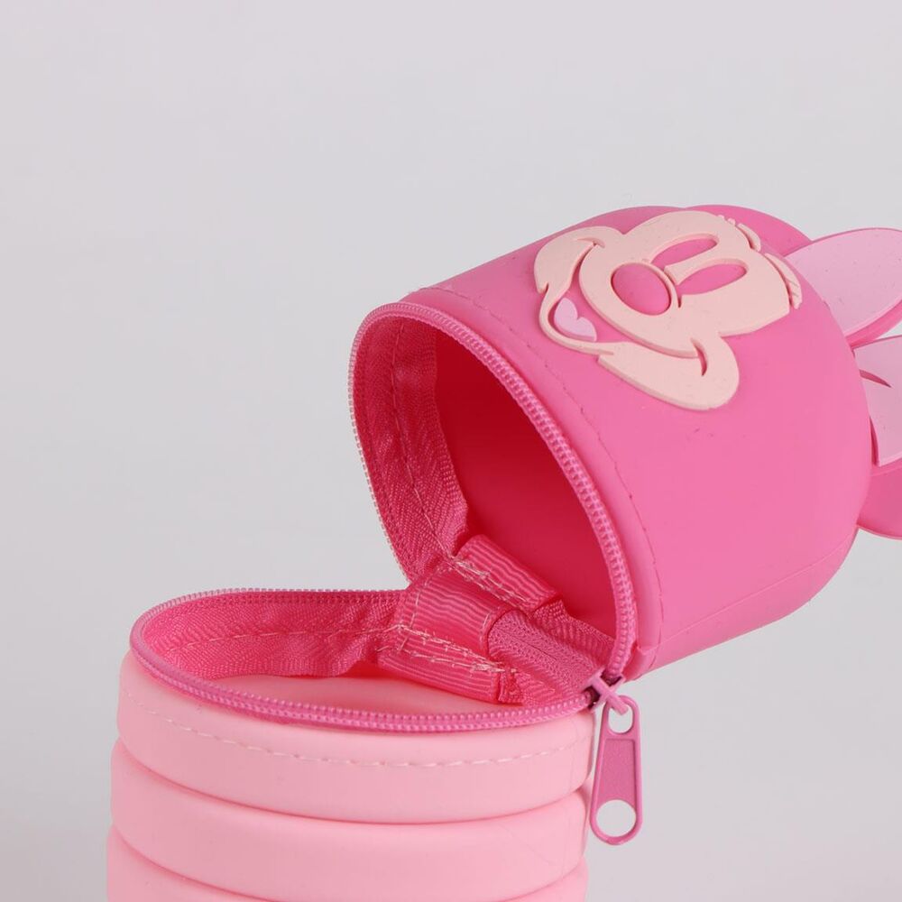 Portatodo Minnie Disney de silicona en tonos rosas - 8