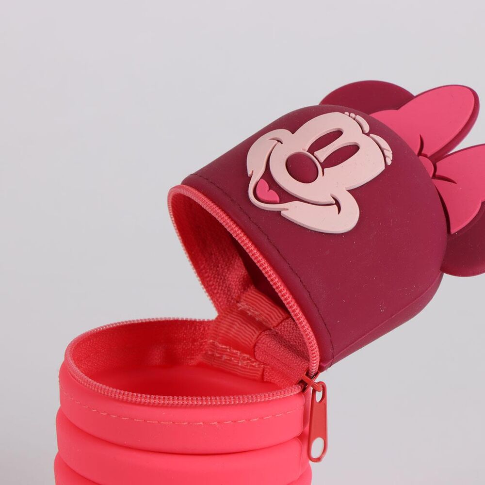 Portatodo Minnie Disney de silicona en tonos rosas - 7