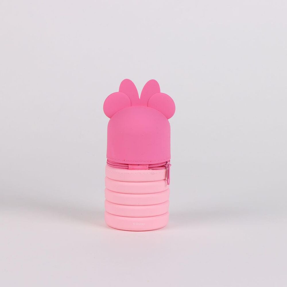 Portatodo Minnie Disney de silicona en tonos rosas - 4