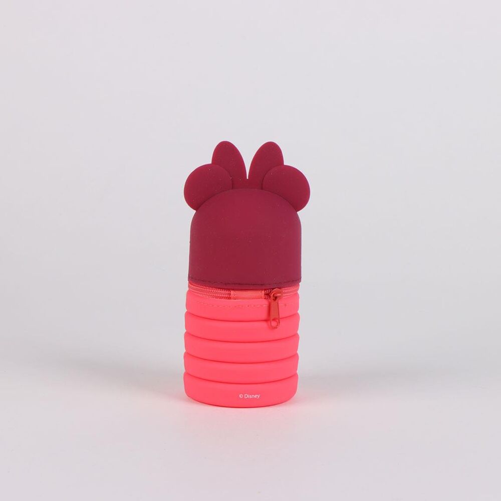 Portatodo Minnie Disney de silicona en tonos rosas - 6