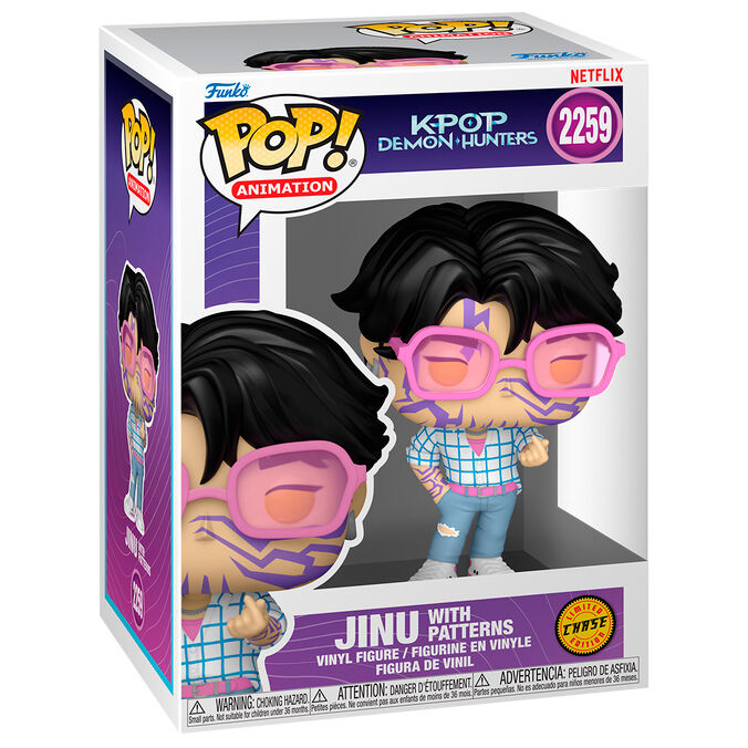 Figura Funko POP! de Jinu de Kpop Demon Hunters en caja, con variante Chase - 5