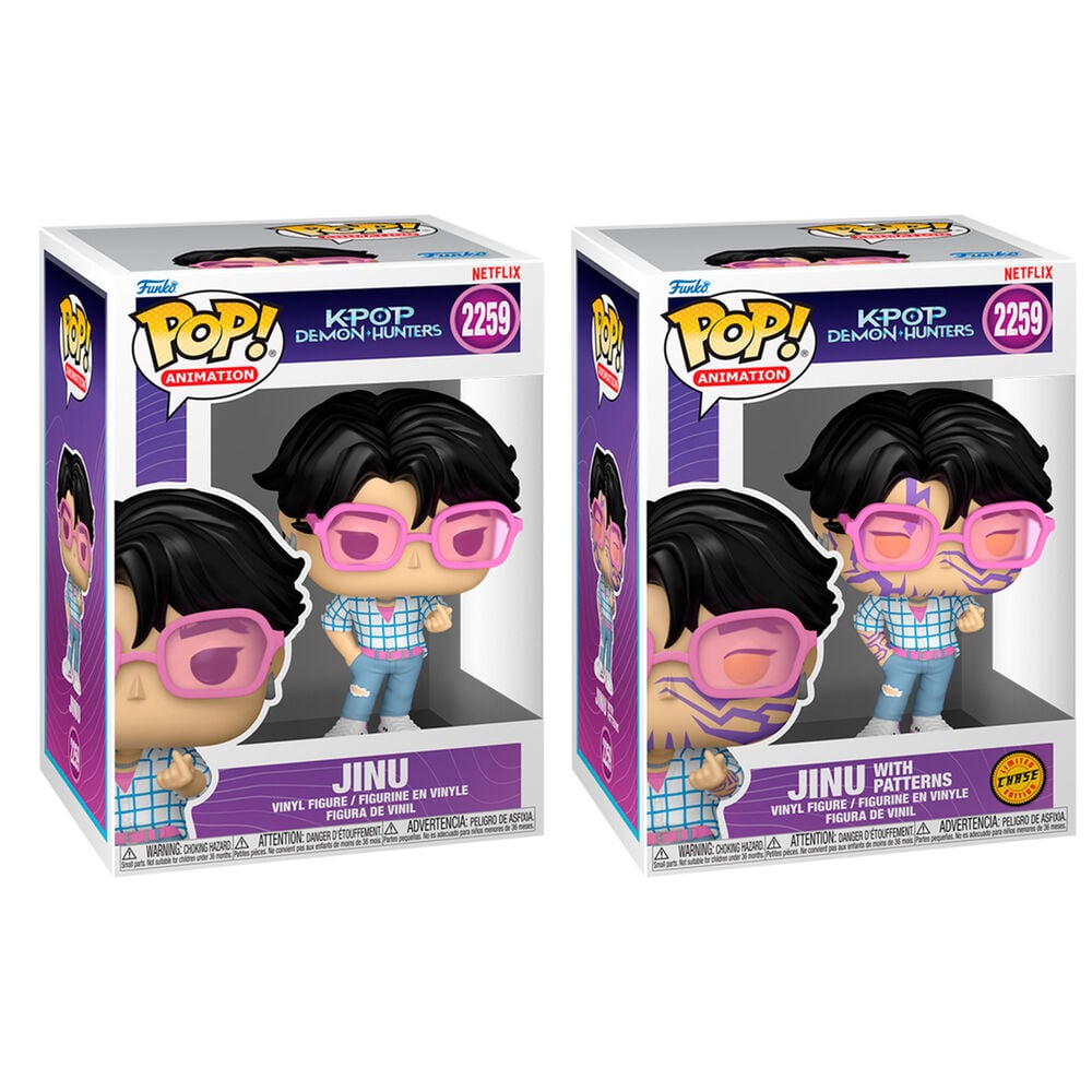 Figura Funko POP! de Jinu de Kpop Demon Hunters en caja, con variante Chase