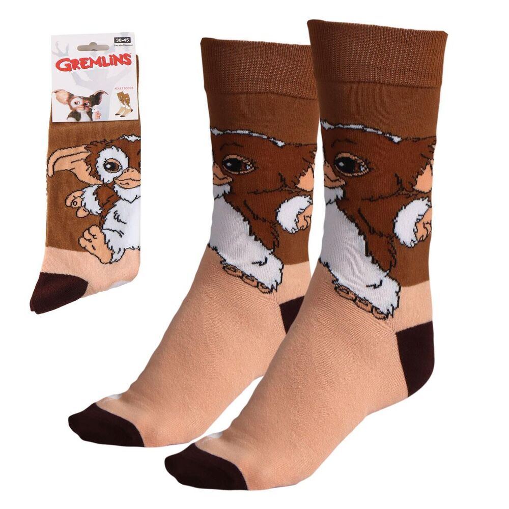 Calcetines de adulto Gremlins de CERDÁ en tonos marrones