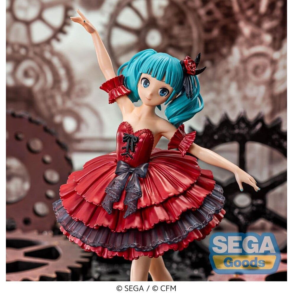 Figura Hatsune Miku Étoile Luminasta con vestido rojo y negro - 2
