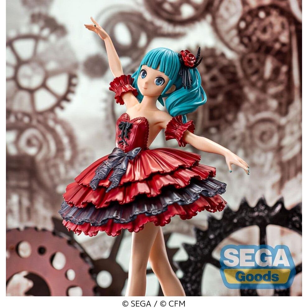 Figura Hatsune Miku Étoile Luminasta con vestido rojo y negro - 3