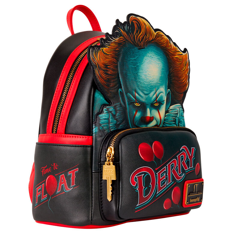 Mochila Loungefly de Pennywise IT con diseño Derry y globos rojos - 2