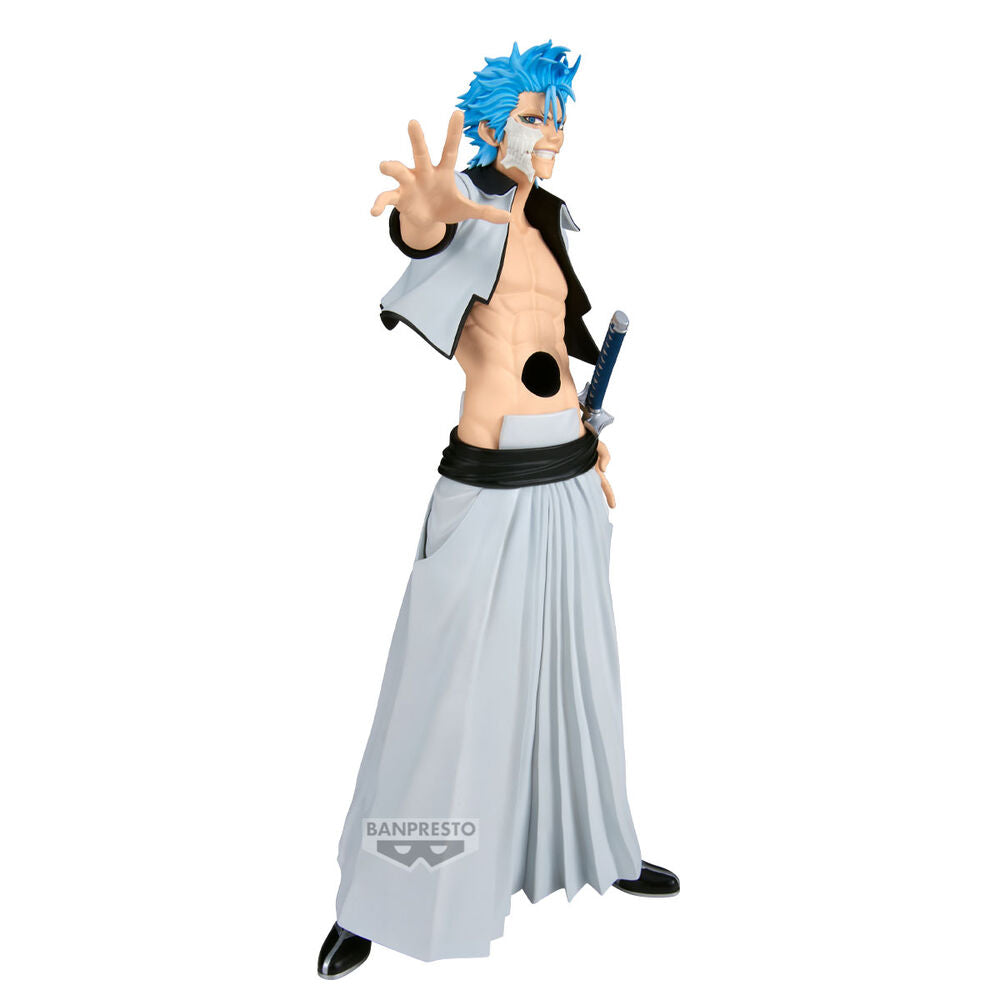 Figura de Grimmjow de Bleach con espada y cabello azul