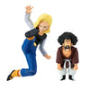 Set de figuras Banpresto de Android 18 y Mr. Satan de Dragon Ball Z