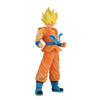 Figura Banpresto de Son Goku Clearise con uniforme naranja y cabello dorado