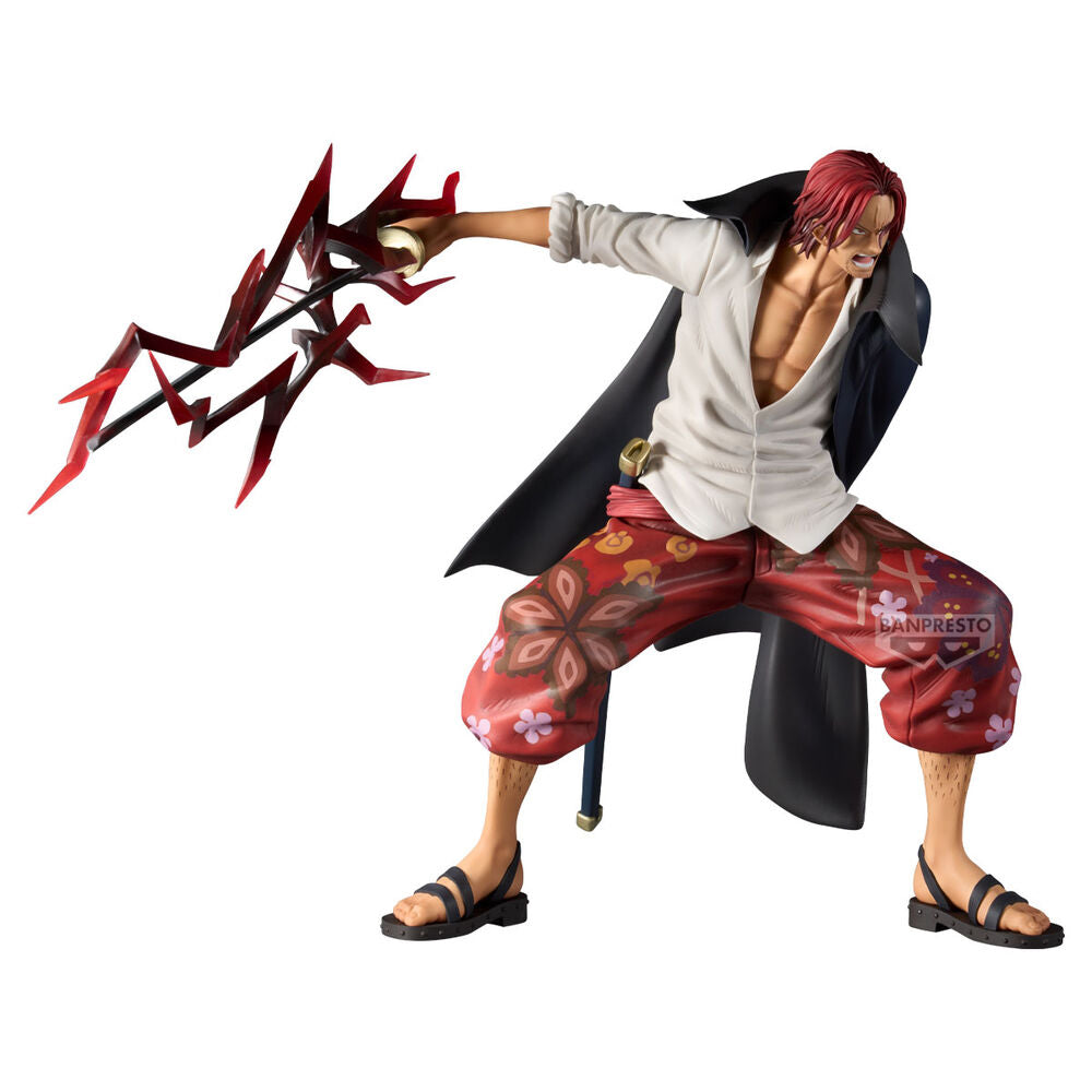 Figura Grandista de Shanks de One Piece con capa oscura y efecto de energía - 2