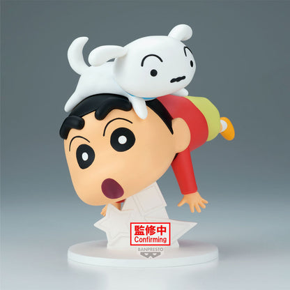 Figura de Shinnosuke Nohara de Crayon Shin-chan con un perro sobre la cabeza - 2