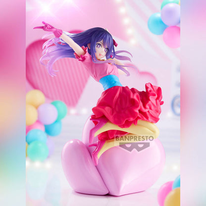 Figura de Ai de Oshi No Ko sobre una base de corazón rosa - 2