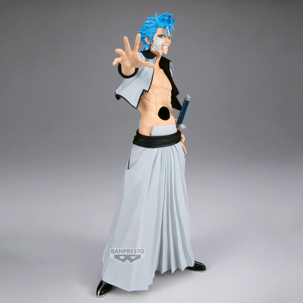 Figura de Grimmjow de Bleach con espada y cabello azul - 2