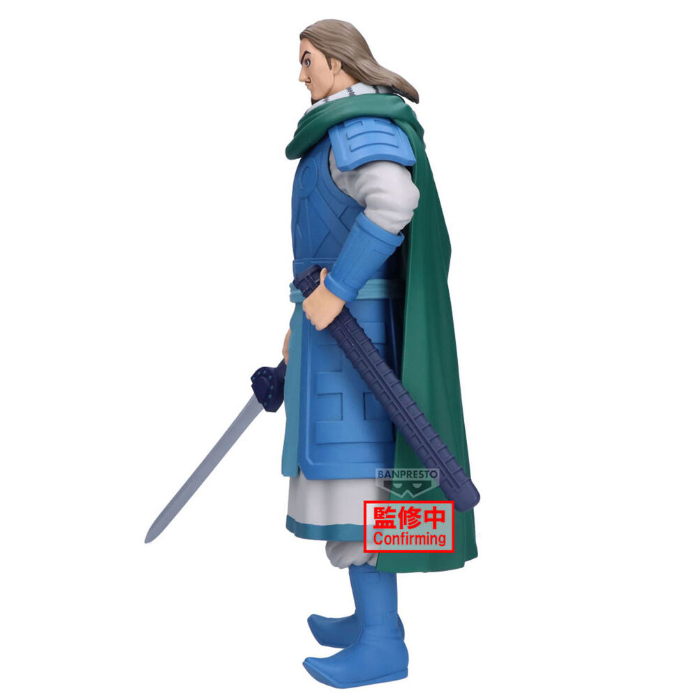 Figura Banpresto TO Grandista Kingdom de 26 cm con armadura azul y capa verde - 2
