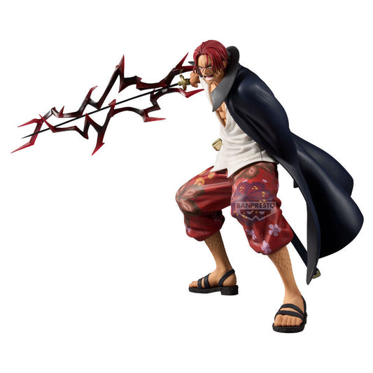 Figura Grandista de Shanks de One Piece con capa oscura y efecto de energía - 3