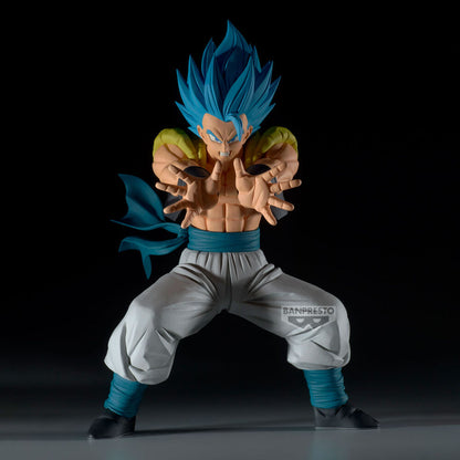 Figura de Gogeta Grandista de Dragon Ball con cabello azul y pose de combate - 3