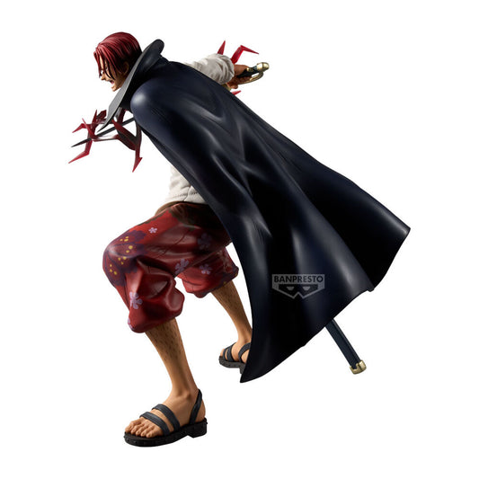 Figura Grandista de Shanks de One Piece con capa oscura y efecto de energía - 4