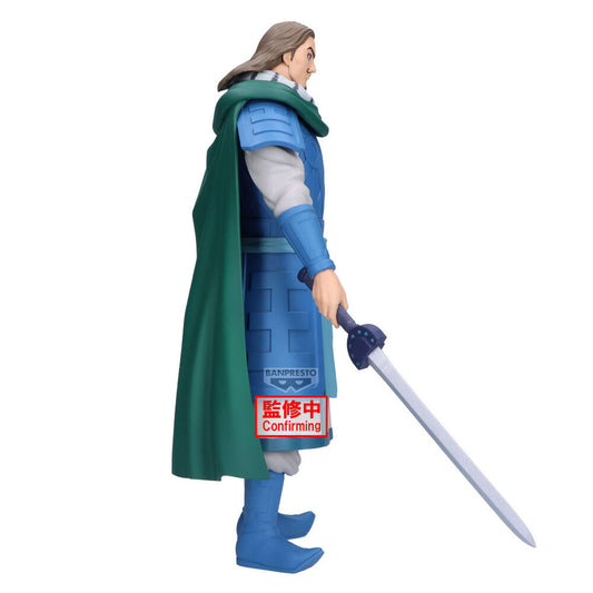Figura Banpresto TO Grandista Kingdom de 26 cm con armadura azul y capa verde - 4