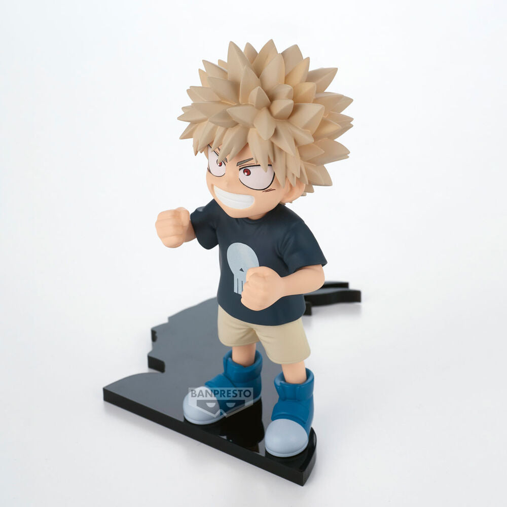 Figura de Katsuki Bakugo Cheer de My Hero Academia sobre base negra - 4