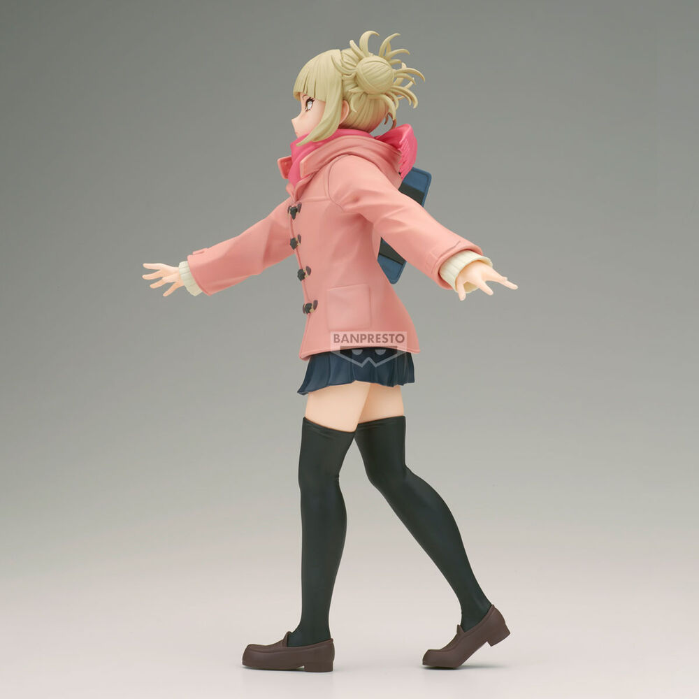 Figura Glitter & Glamorous de Himiko Toga con abrigo rosa - 4